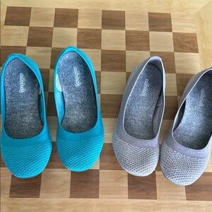 Allbirds Women's Bright Blue and Lavender Flats Size 6